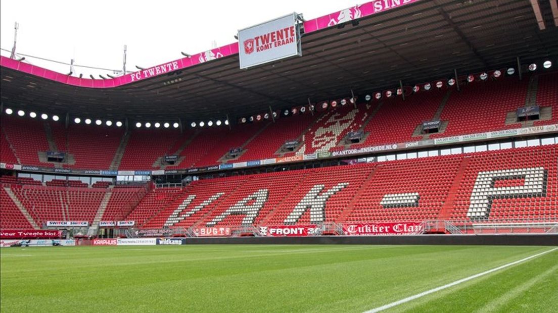 Een lege Grolsch Veste, de thuishaven van FC Twente