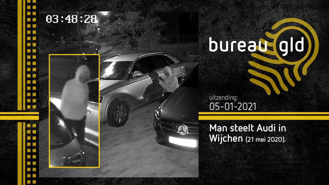 De autodief naar wie de politie op zoek is.