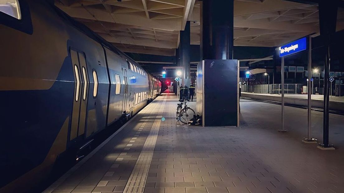 De politie snelde naar station Ede-Wageningen om zeven verdachten aan te houden.