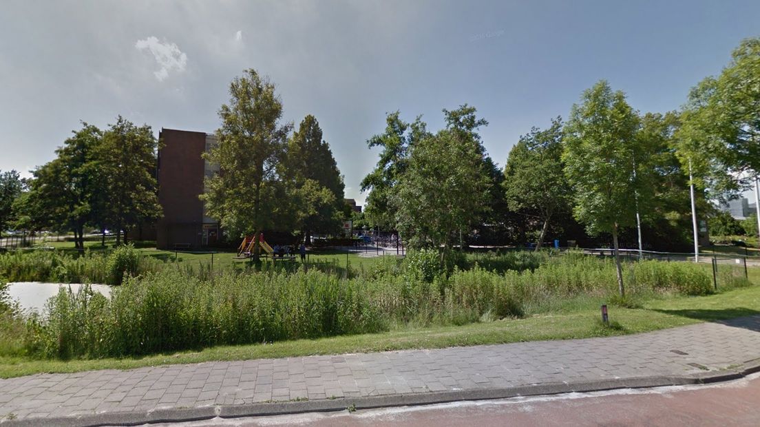 De locatie van de noodopvang aan de Van Swietenlaan.
