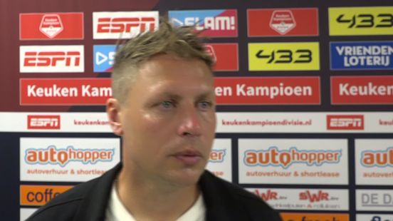 Menno van Dam na De Graafschap-FC Emmen