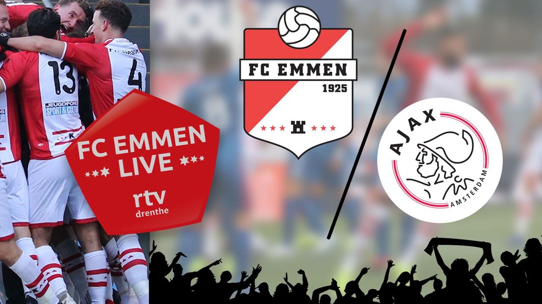 Volg hier FC Emmen - Ajax van minuut tot minuut (Rechten: RTV Drenthe)