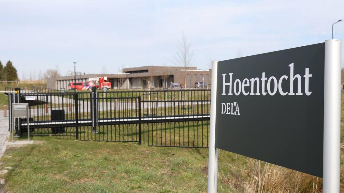 Het crematorium aan het Hoendiep waar de brand uitbrak