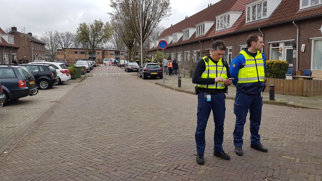 De politie heeft de omgeving afgezet (Rechten: Persbureau Meter)