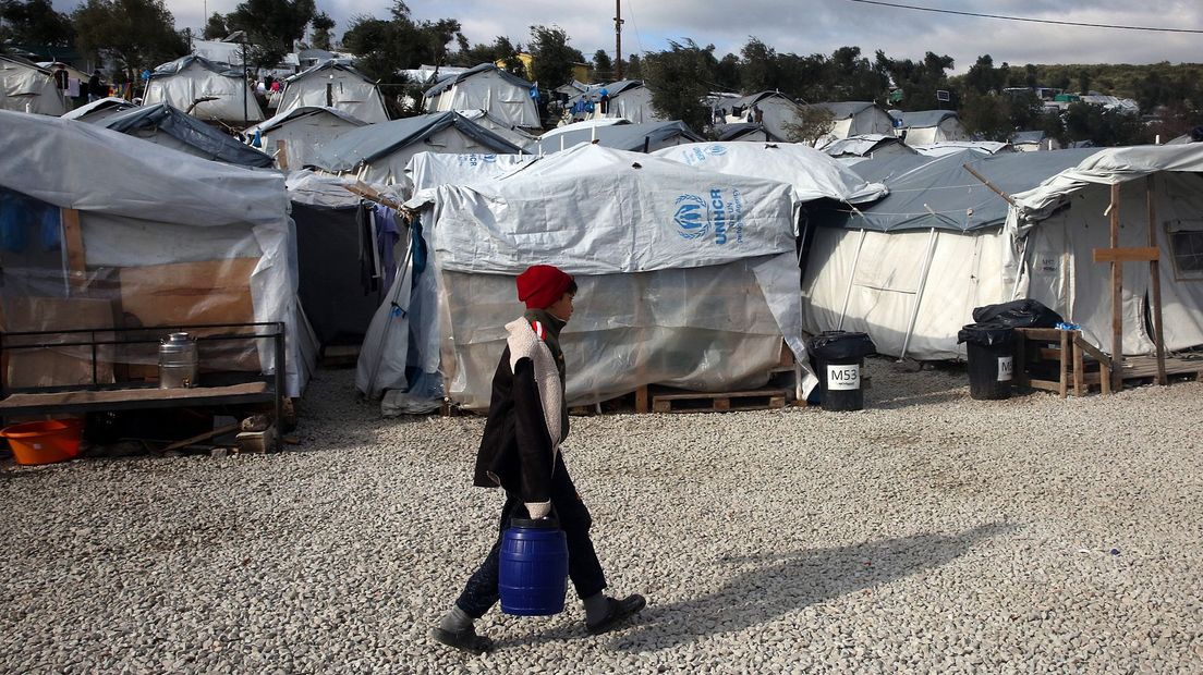 In vluchtelingenkamp Moria wonen zo'n 20.000 mensen (Rechten: EPA / Orestis Panagiotou)