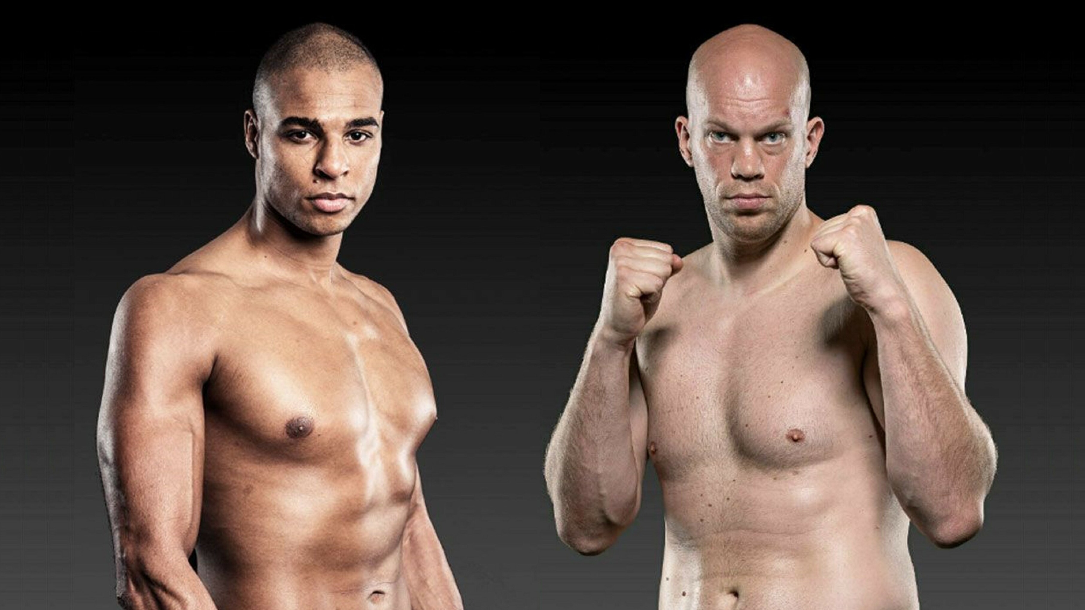 Levi Rigters (links) nimt it sneon op tsjin Martin Terpstra (rjochts)