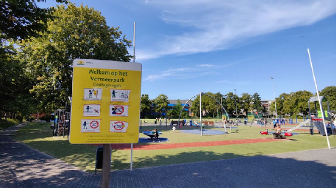 Het Vermeerpark in de Schilderswijk