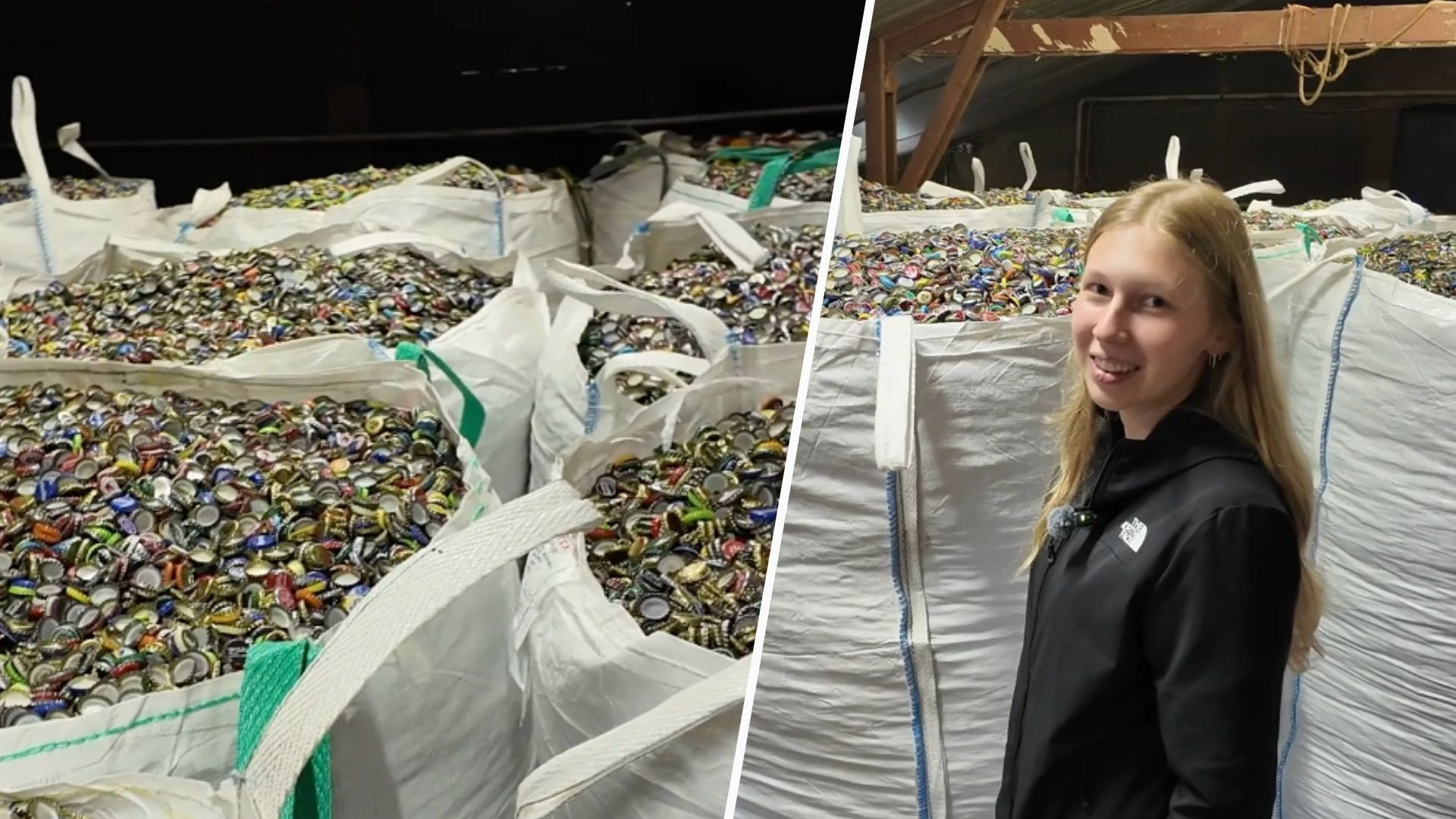 Foto: Na tien jaar stopt Tara’s (19) gigantische bierdoppenactie voor KiKa: ‘4,5 miljoen doppen nog in te leveren'
