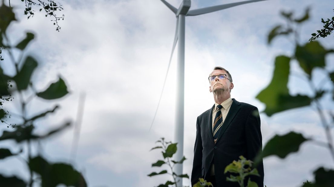 De veroordeelde anti-windmolenactivist Jan Nieboer