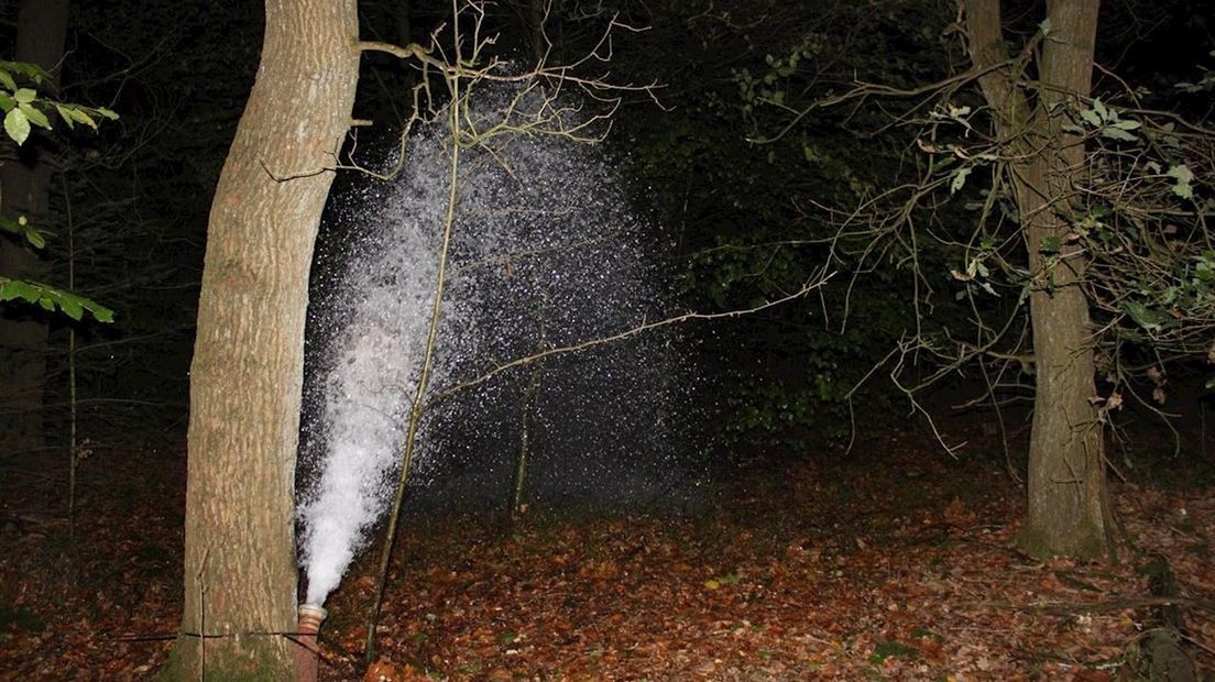Breuk in waterleiding Nijverdal