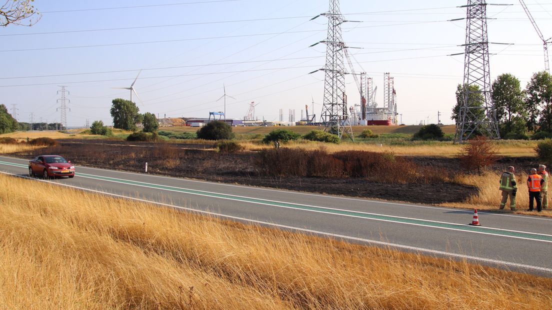 Na de bermbrand bij Nieuwdorp