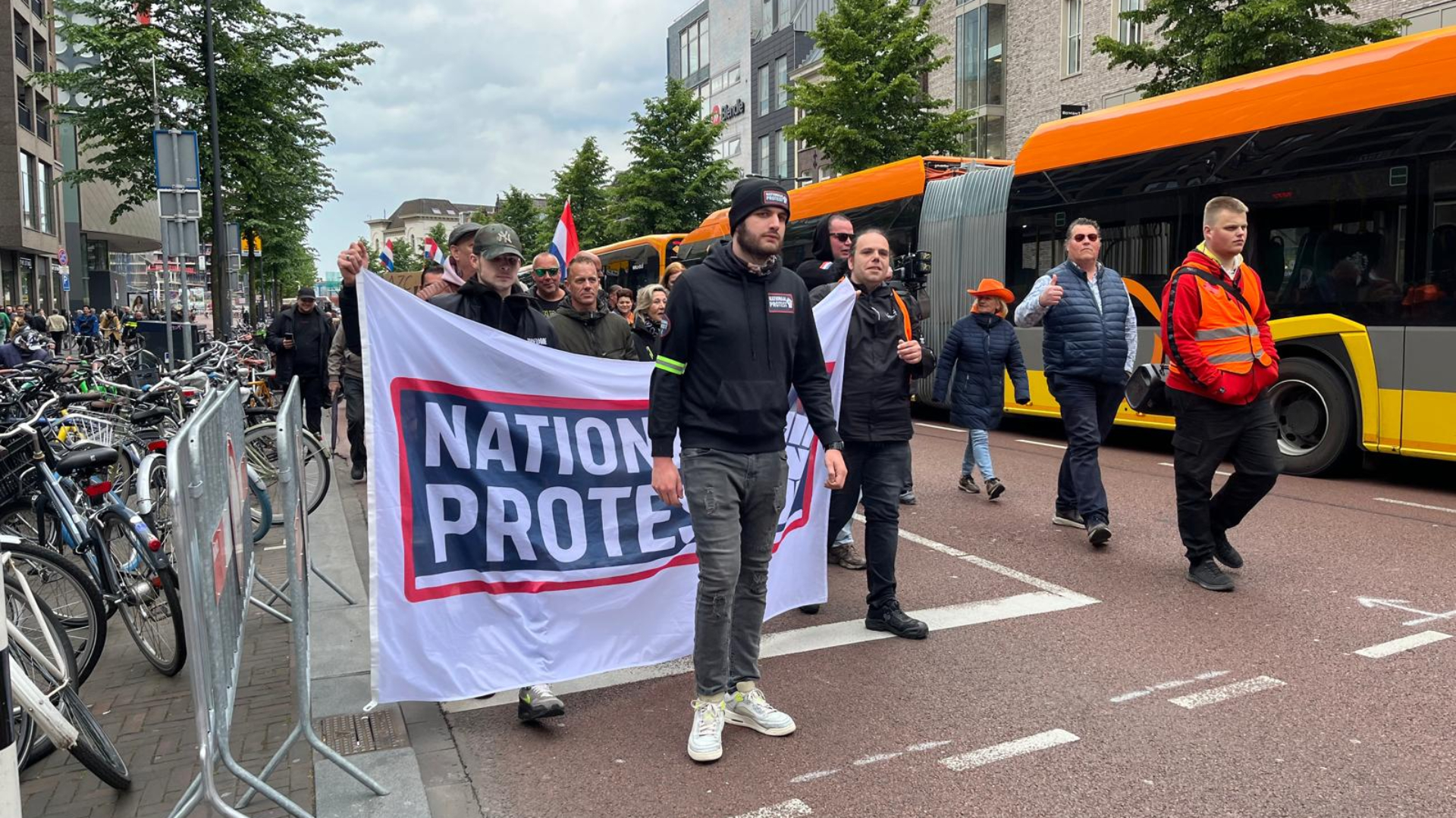 Protest trekt door de Utrechtse binnenstad
