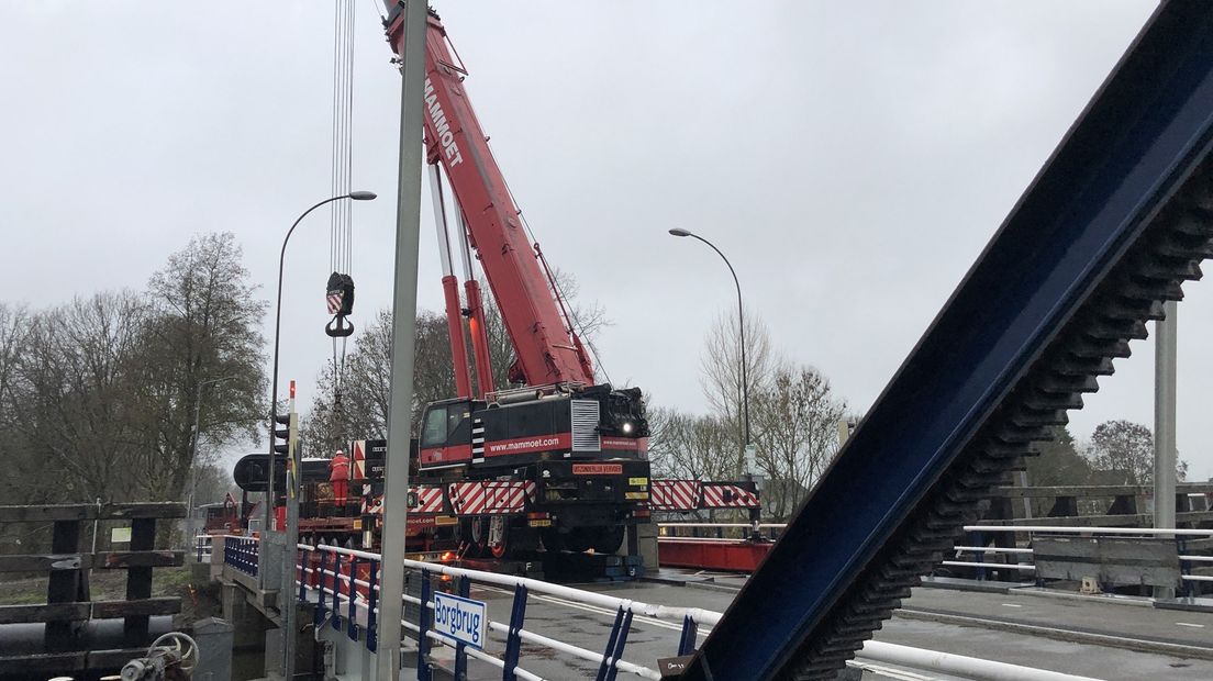 De Borgbrug wordt vrijdagmiddag weggetakeld