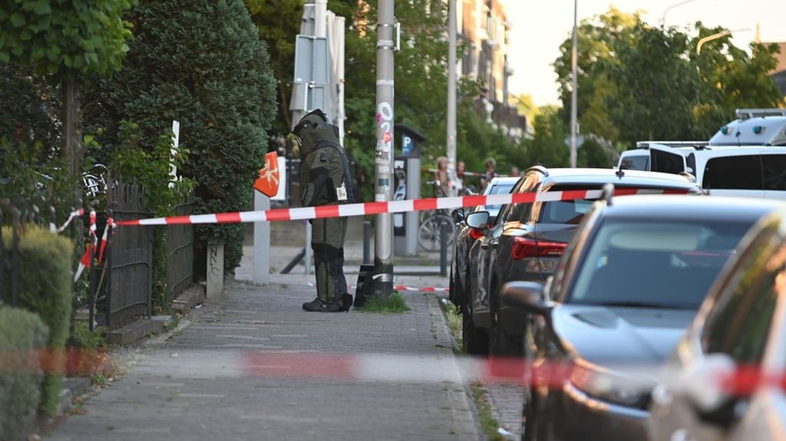 De EOD kwam zondagavond in actie in Nijmegen.