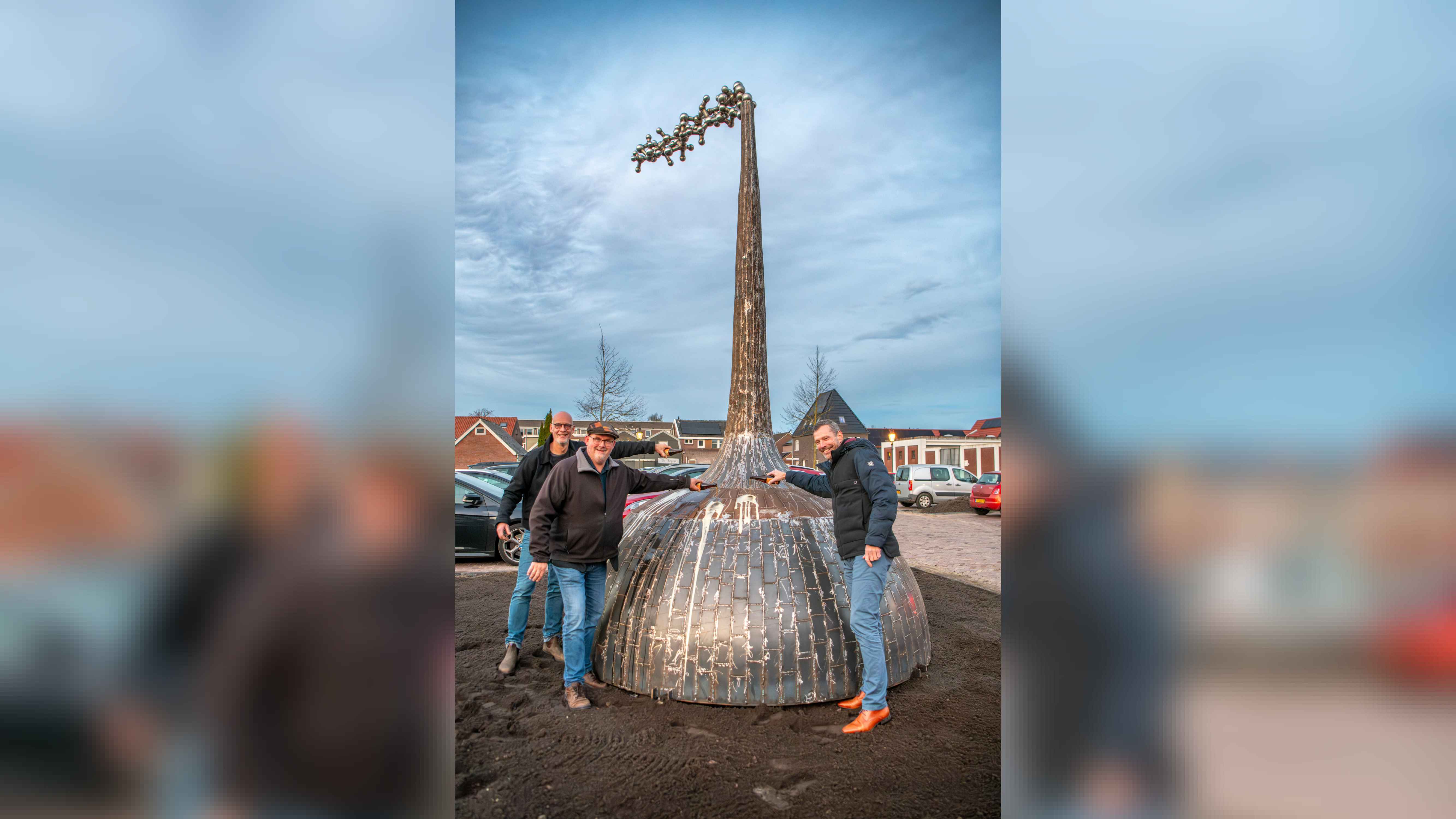 Nieuw kunstwerk in Coevorden herinnert aan oude bierbrouwerij
