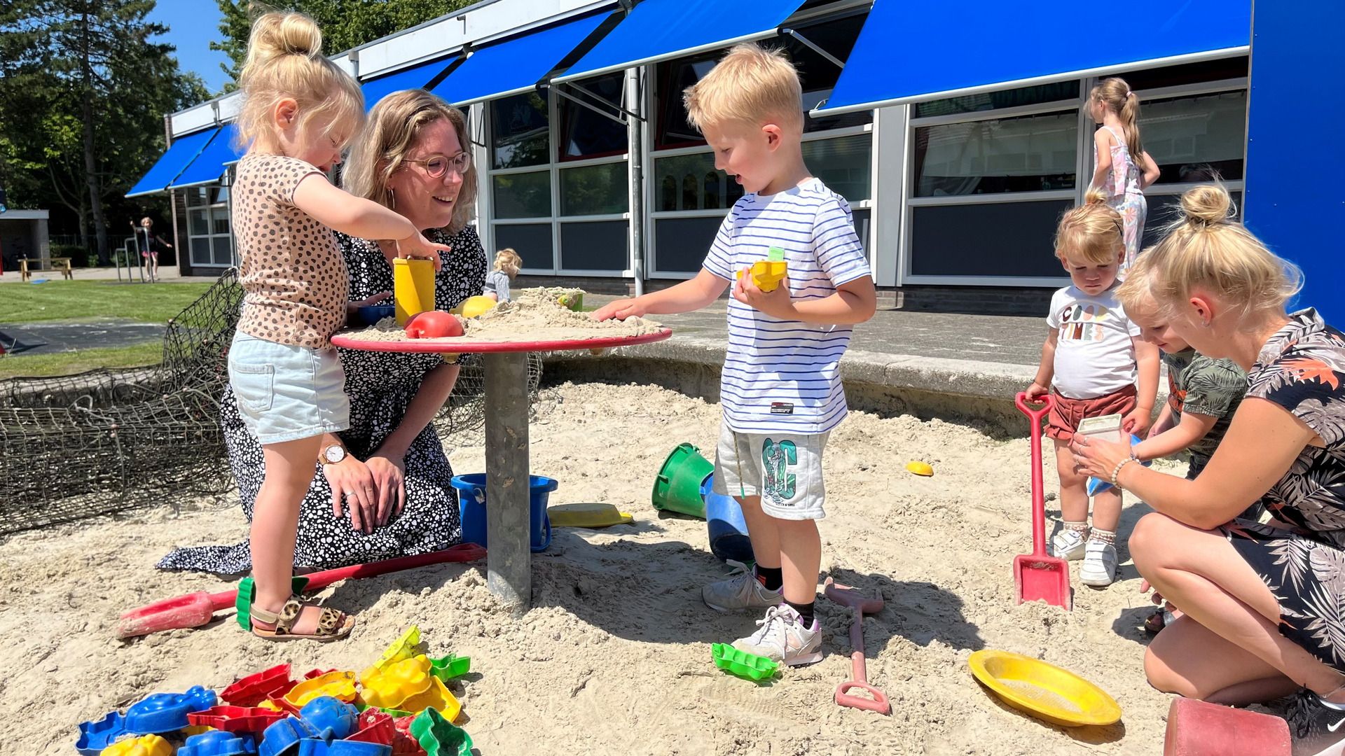 Buitenspelen bij kinderopvang De Hoeksteen in Dokkum