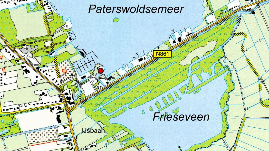 Vlakbij het Paterswoldsemeer ligt het Frieseveen (Rechten: Egbert Boekema)