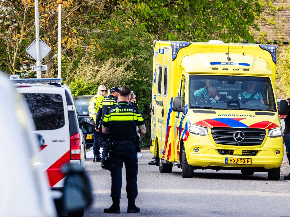 De politie en ambulance waren ter plaatse na het ongeval