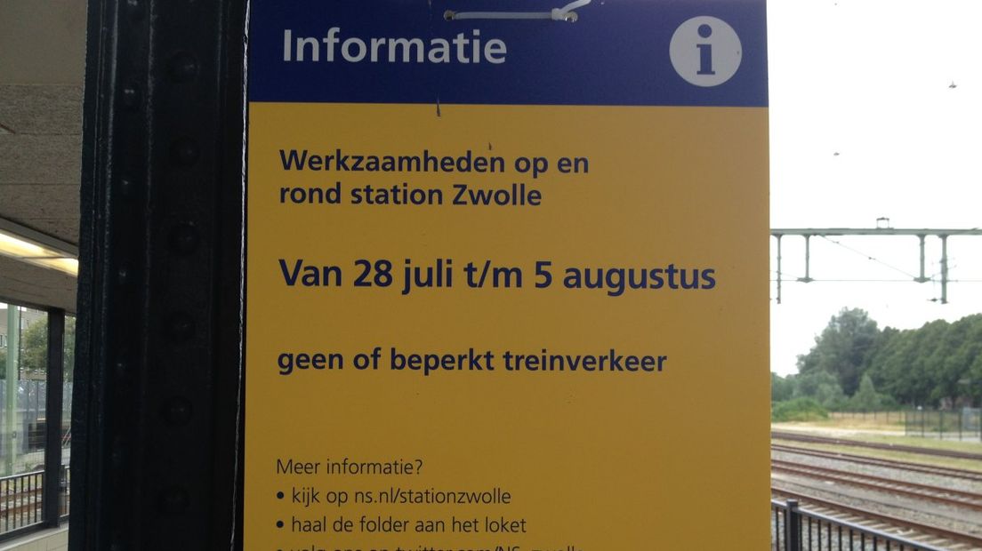 Werkzaamheden station Zwolle