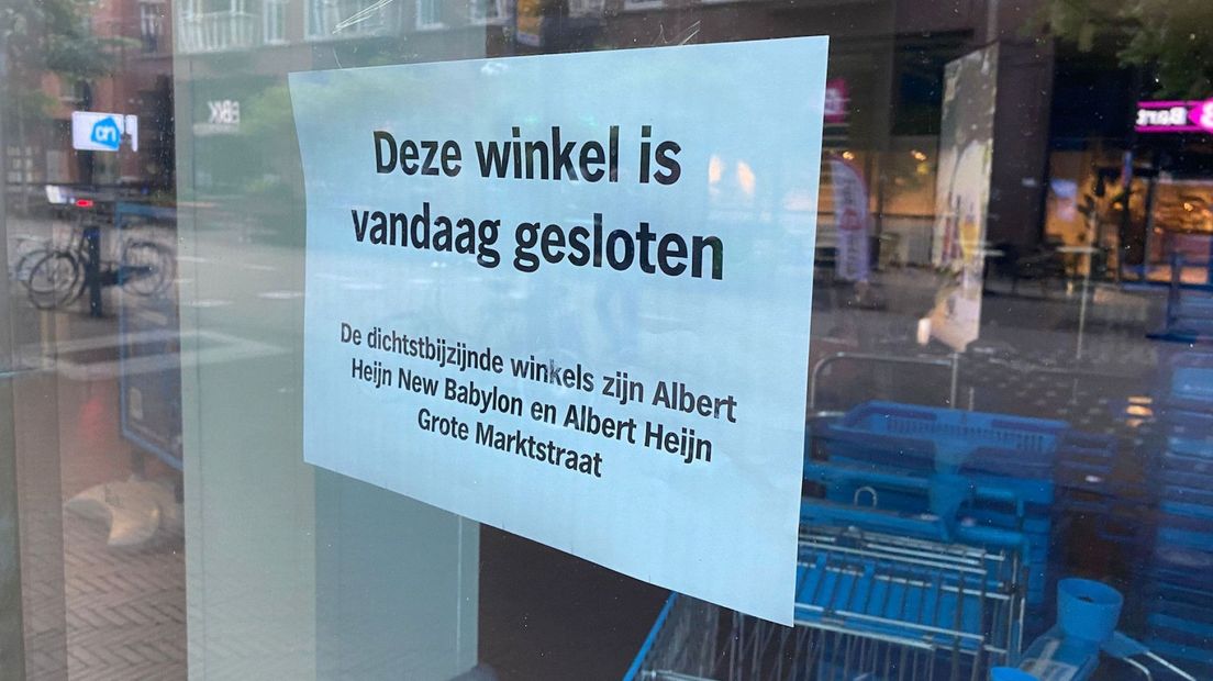 Albert Heijn Turfmarkt is woensdag nog gesloten
