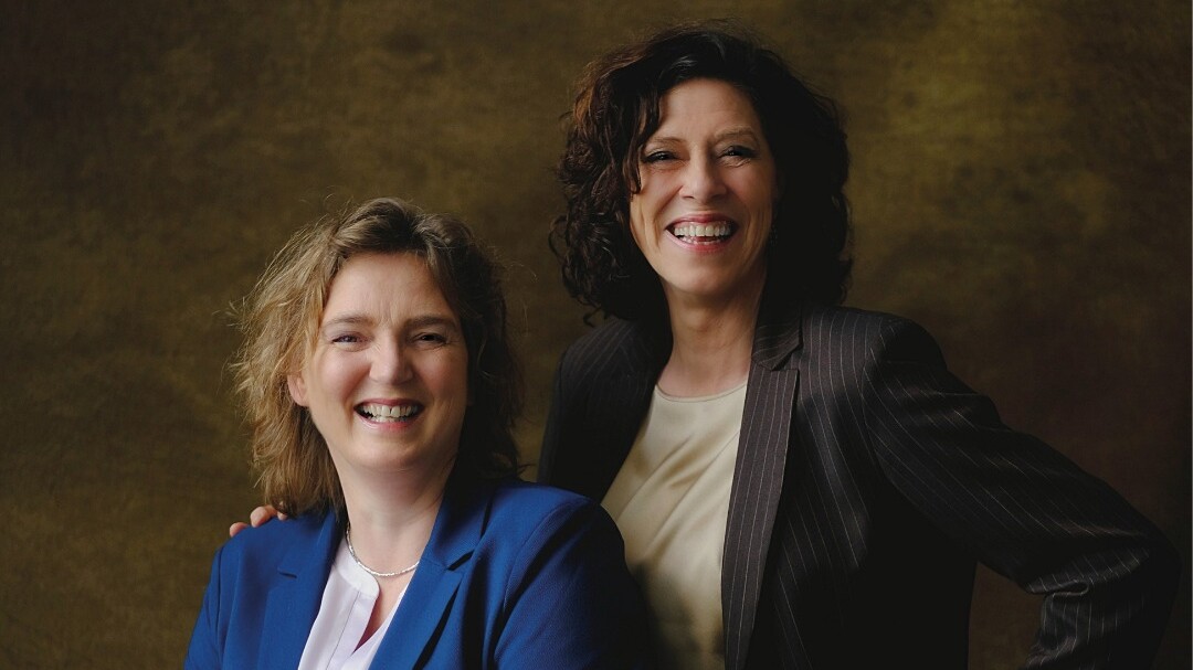 Gerrie Rozema en Sybrig Sytsma, duo-lijsttrekkers van GroenLinks-PvdA Heerenveen