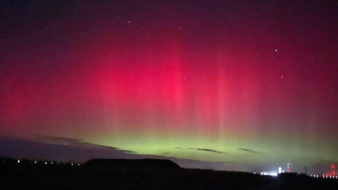 Het Noorderlicht boven Muntendam