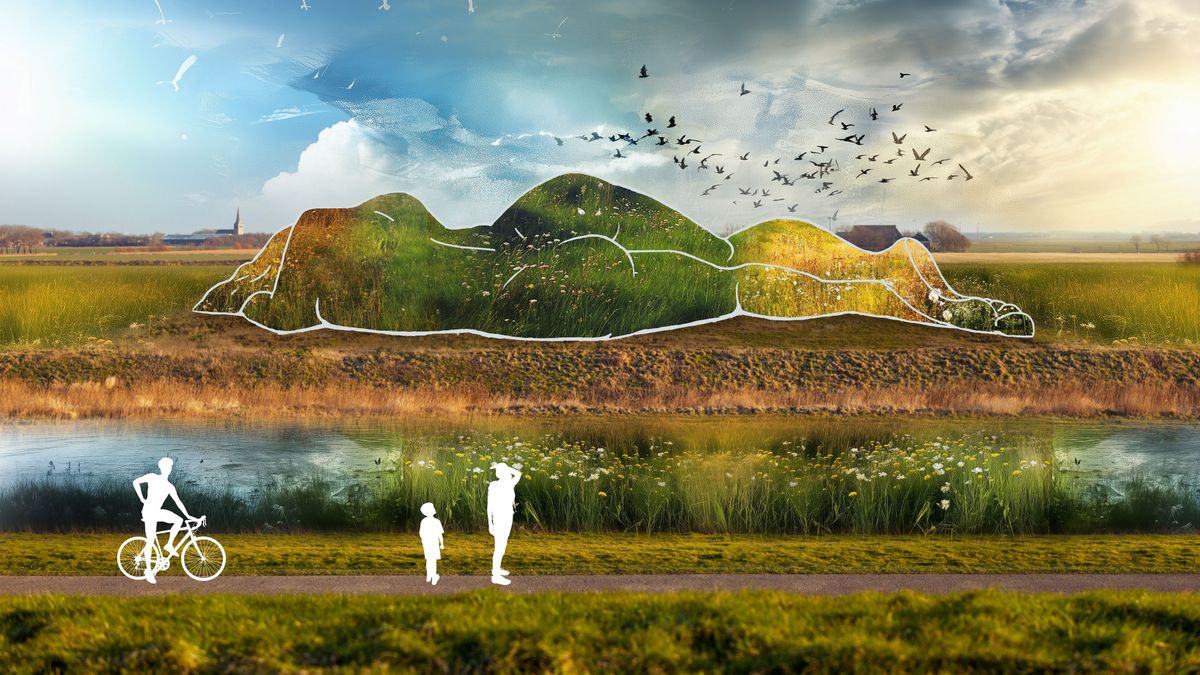 Na tien jaar plannen start bij Oosterbierum de aanleg van een hele bijzondere heuvel