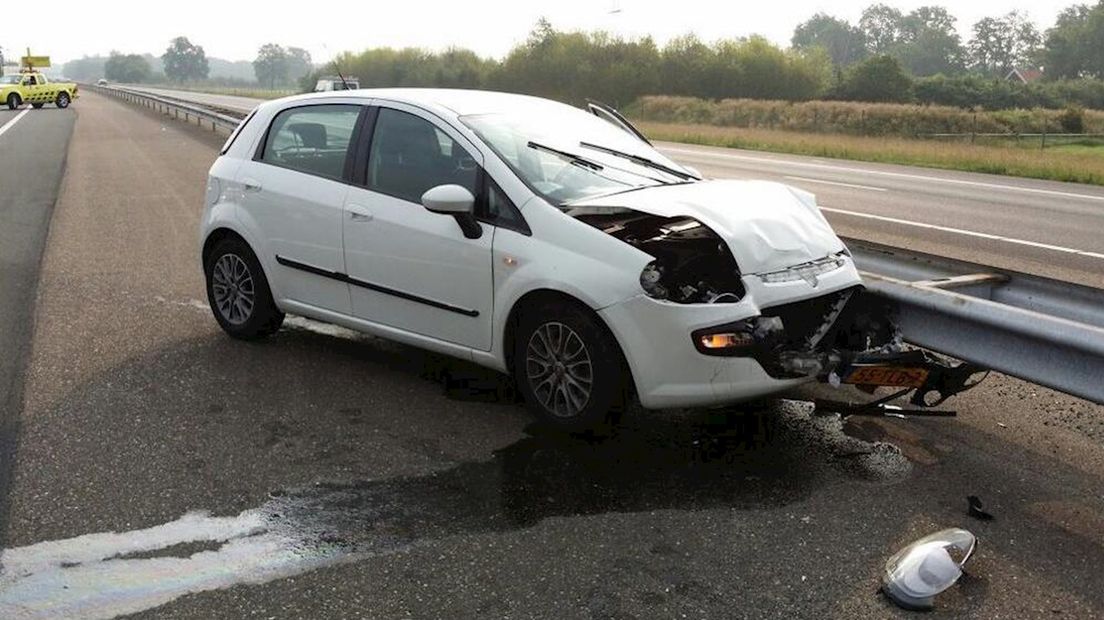 Kop-staartbotsing op A1 bij Markelo