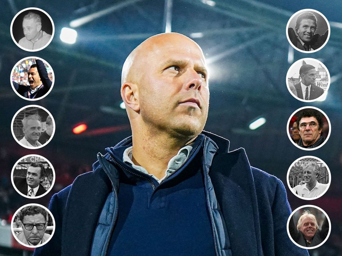 Feyenoord-kampioen Arne Slot en zijn tien voorgangers
