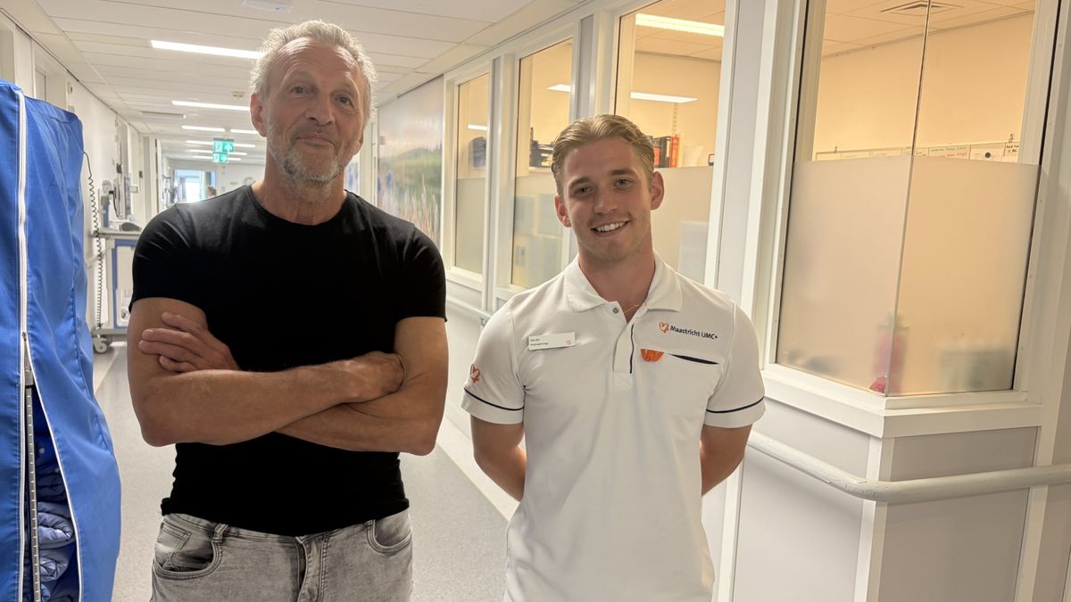 Van chemo tot inzamelingsactie voor personeel: Hans liep 210 kilometer door ziekenhuisgangen