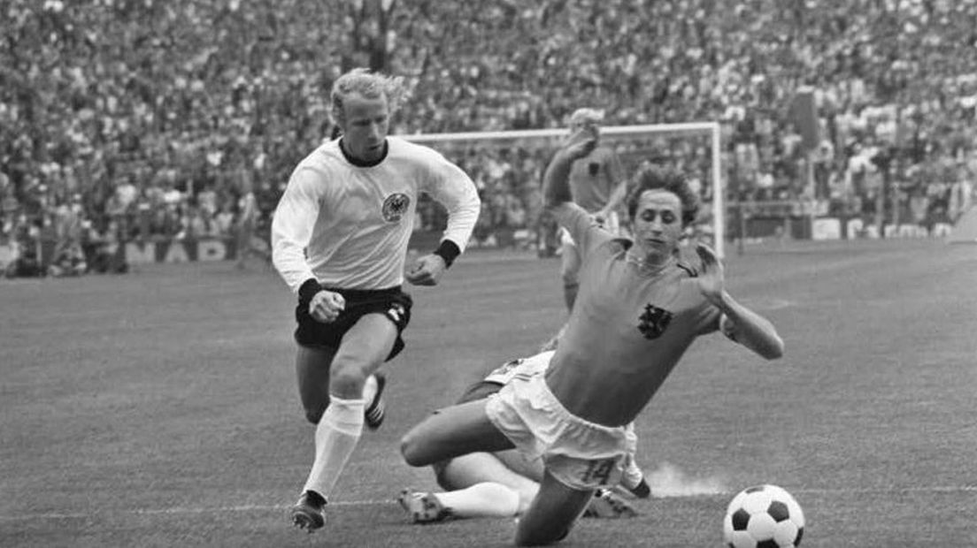 Johan Cruijff in de WK-finale van 1974