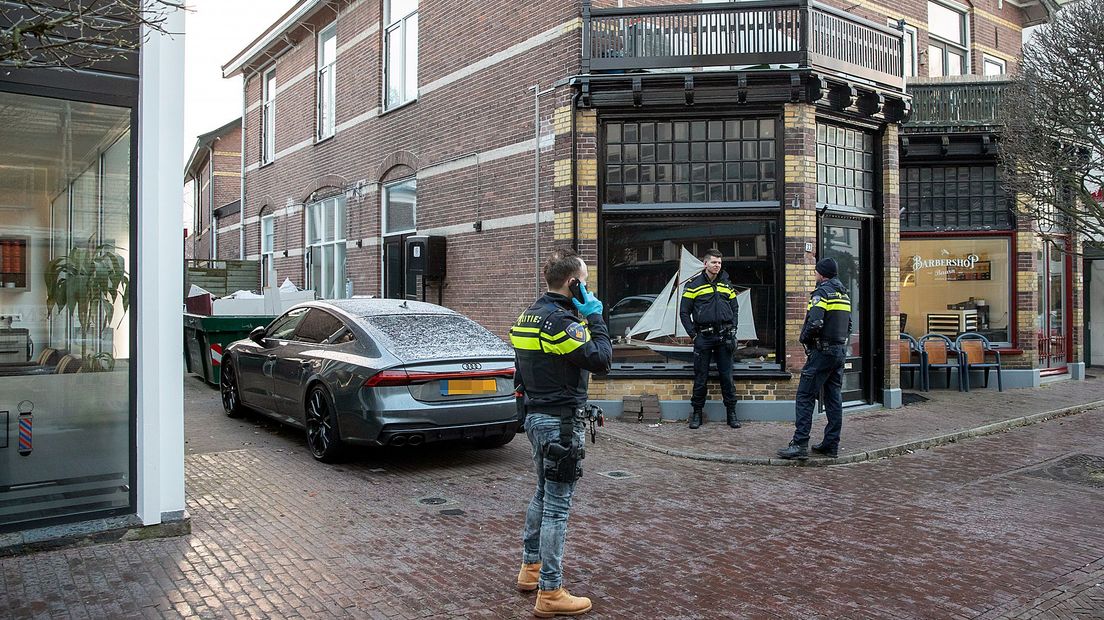 Inval in centrum van Baarn vanmorgen vroeg.