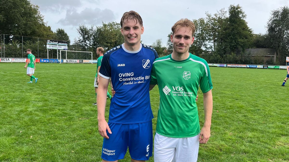Eberhard en Bergsma zorgen met late goals voor 1-1 eindstand bij Buinerveen-Roswinkel