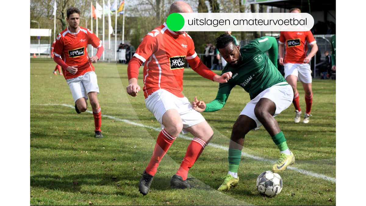 Uitslagen amateurvoetbal zaterdag 28 maart