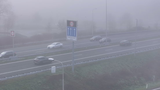 Dichte mist in Limburg, plaatselijk erg weinig zicht Home