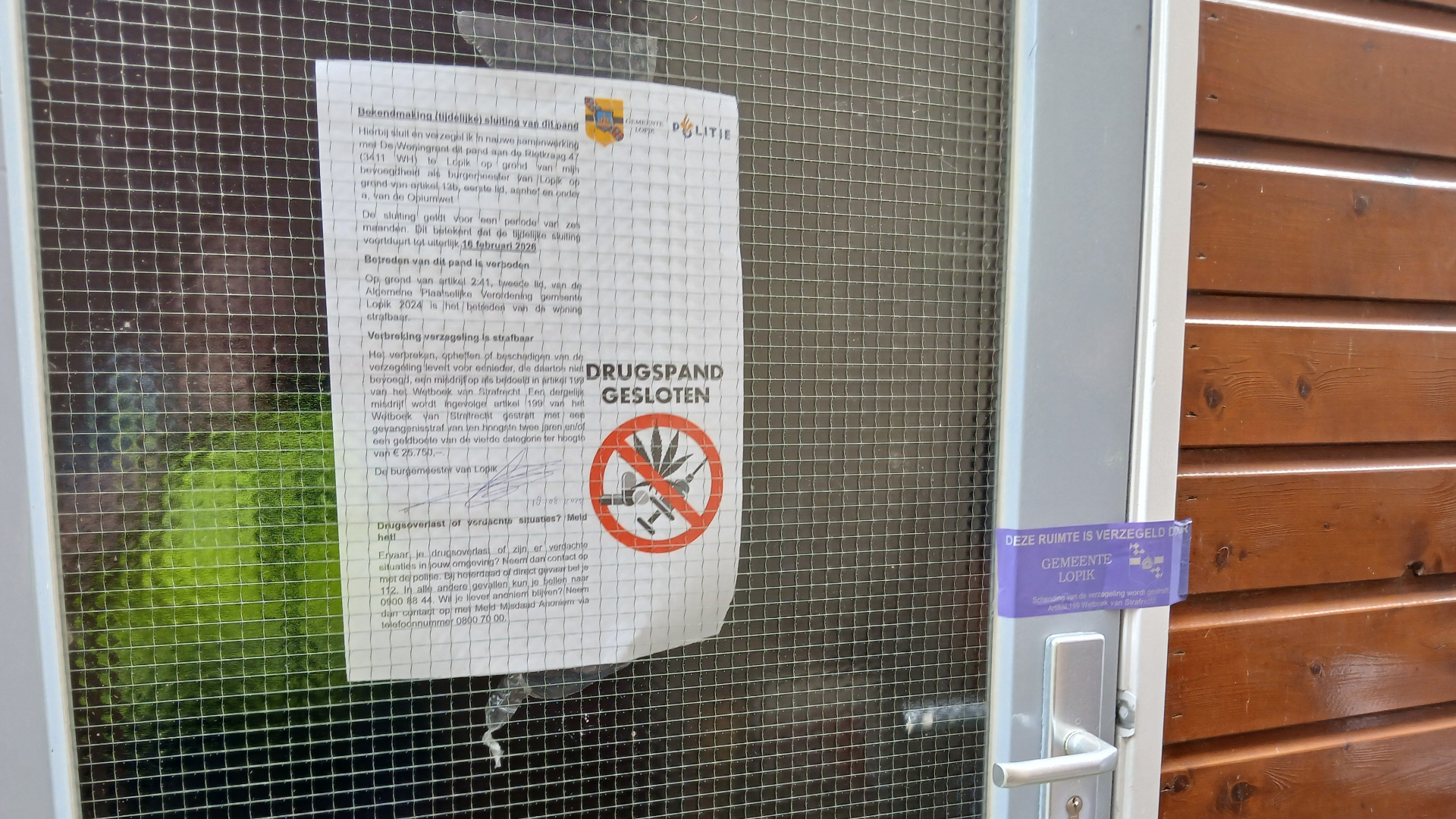 Woning Lopik gesloten na drugsvondst | Bestuurder vrachtwagen opgepakt na botsing met fietser.