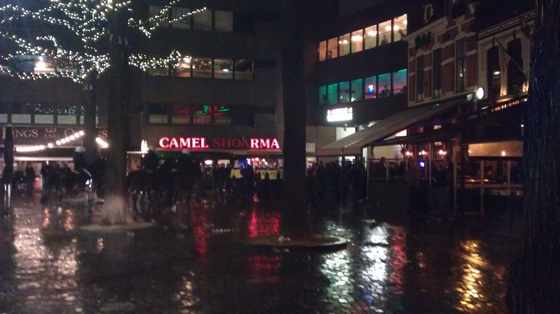 Oude Markt tegen 17 uur leeg