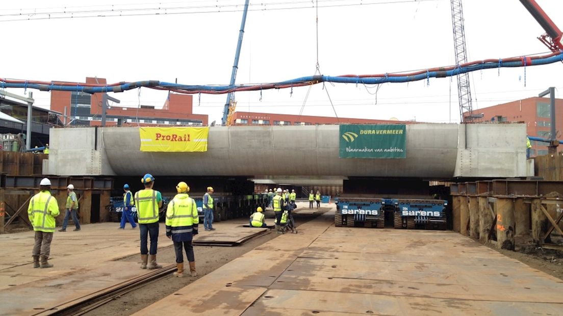 Werk aan station Zwolle