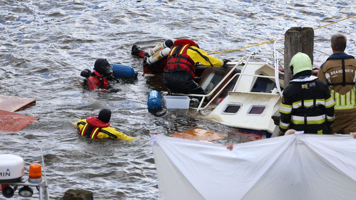 Aanvaring tussen binnenvaartschip en jacht op Prinses Margrietkanaal bij Warten