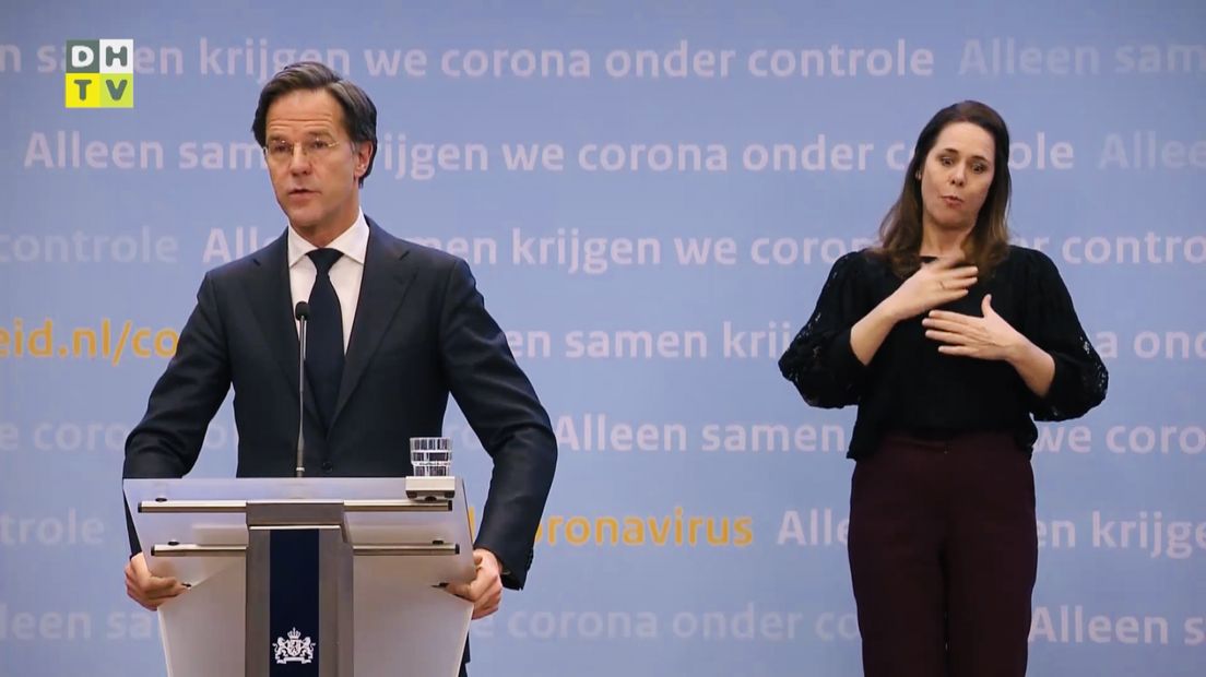 Persconferentie premier Rutte