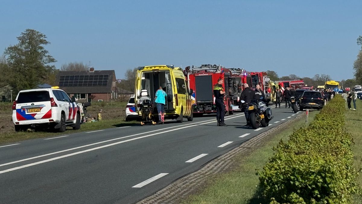 N35 dicht tussen Wierden en Nijverdal door ongeval