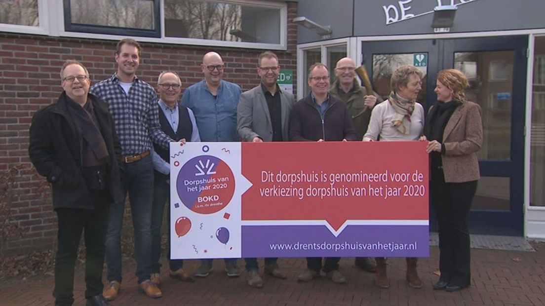 De genomineerde dorpshuizen horen pas na de zomer wie de verkiezing wint (Rechten: RTV Drenthe)