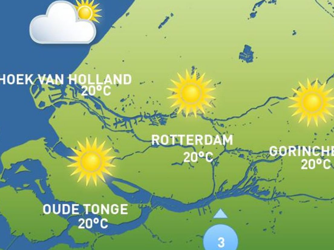 Het weer van zondag 24 september.