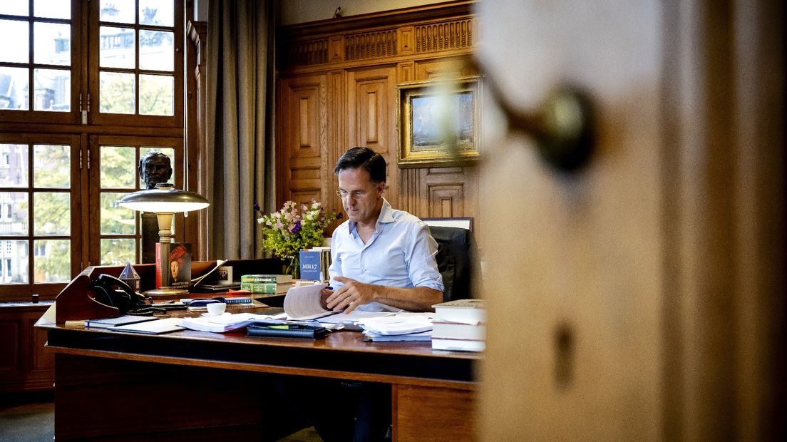 Mark Rutte bereidt zich voor op de Algemene Beschouwingen
