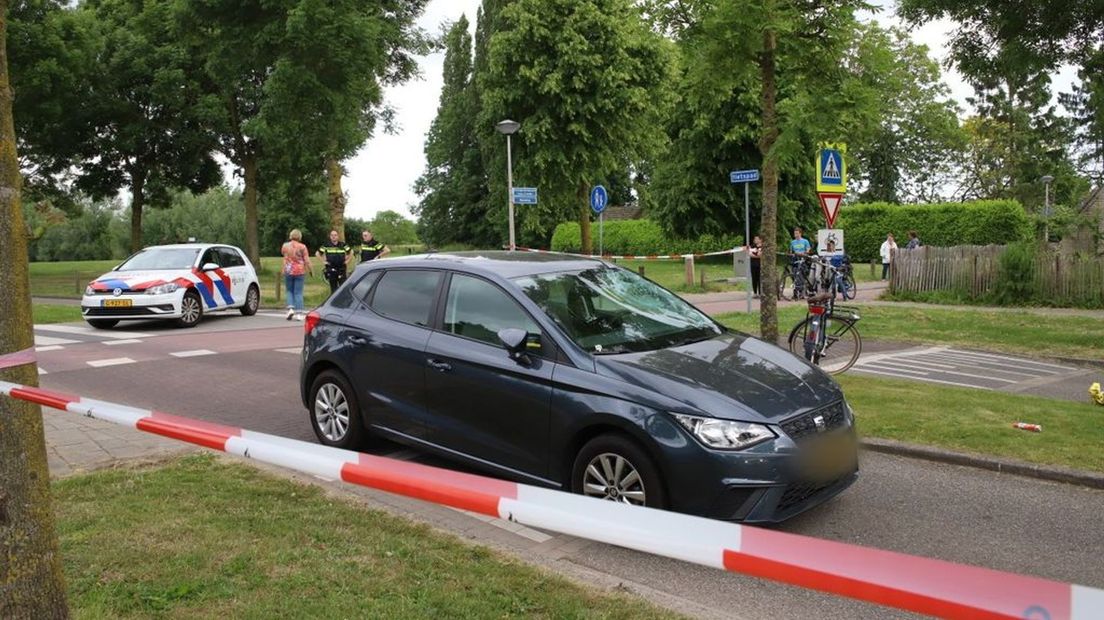 De fietsster raakte gewond.