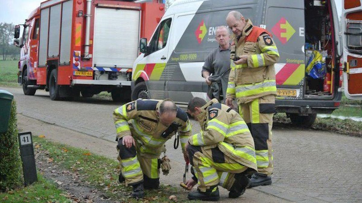 Straat in Laag Zuthem afgesloten vanwege gaslek