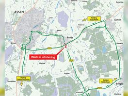 N376 tussen Rolde en Nooitgedacht afgesloten