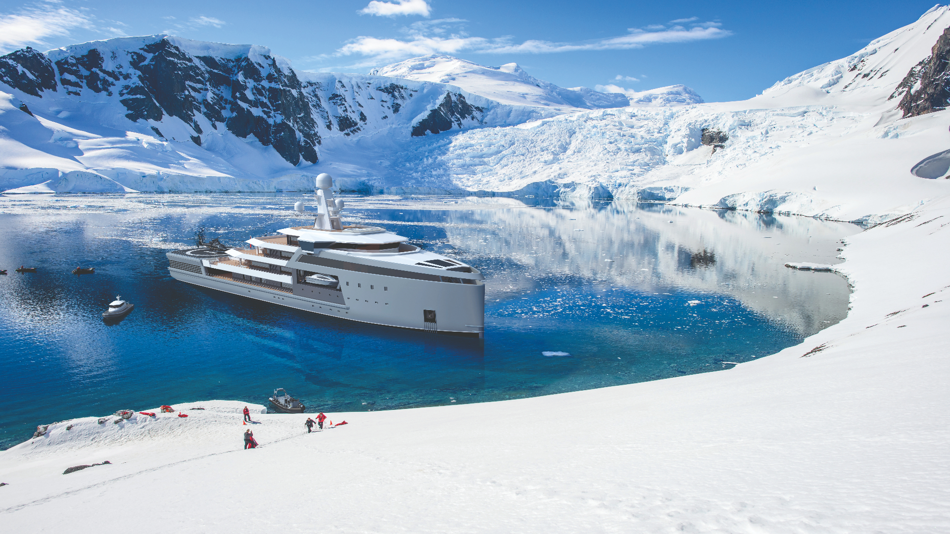 Damen bouwt ook luxe jachten voor poolexpedities.