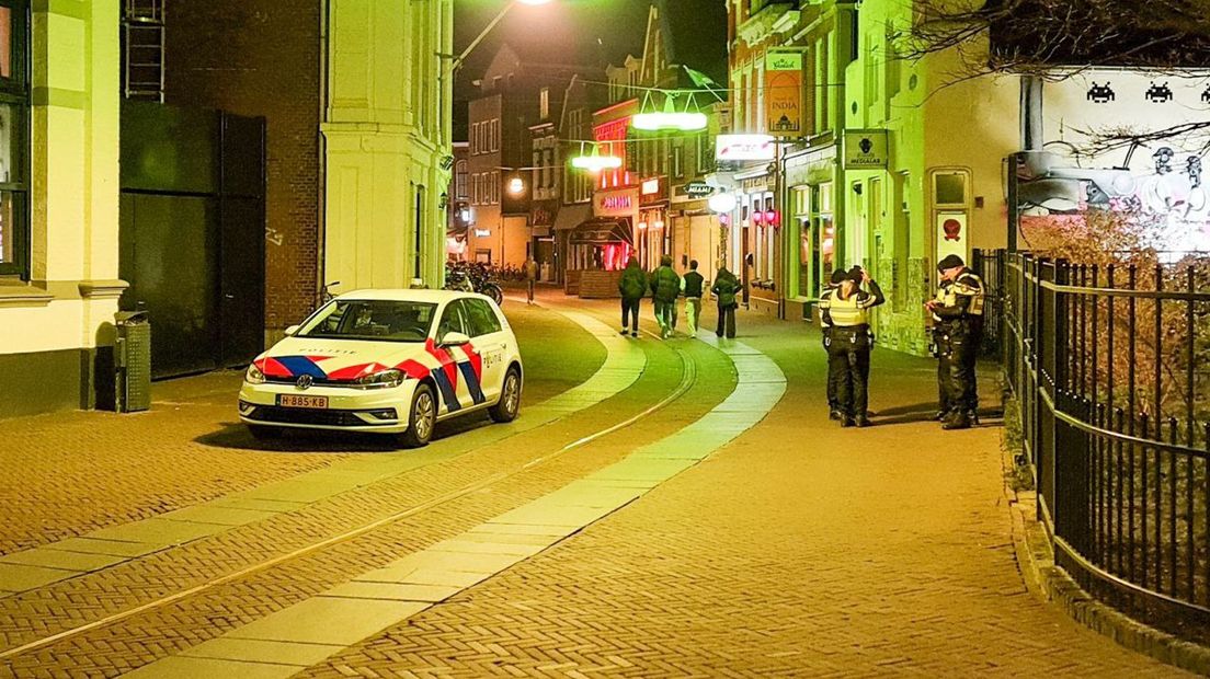 Politie in centrum Enschede