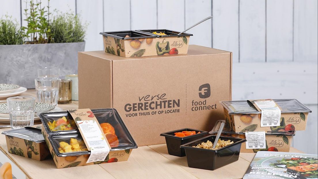 De 'combi-doos' waarmee Food Connect dit voorjaar werd genomineerd voor een verpakkings-award